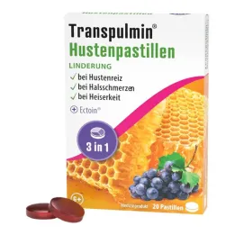 Transpulmin hostetabletter, 20 stk