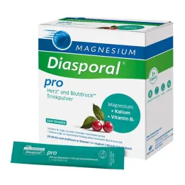 Magnesium Diasporal til hjerte- og blodtrykspulver, 30 stk