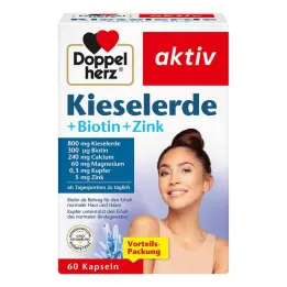 Doppelherz silica + biotin + zinkkapsler, 60 stk