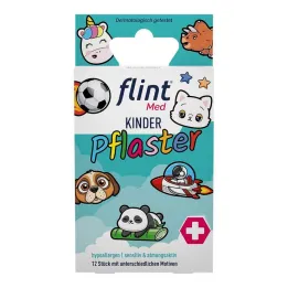 Flint Med børneplaster 13x22mm hypoallergen sens., 12 stk