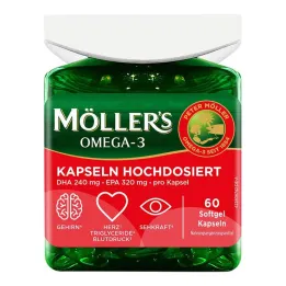 Möllers Omega-3 kapsler høj dosis, 60 stk