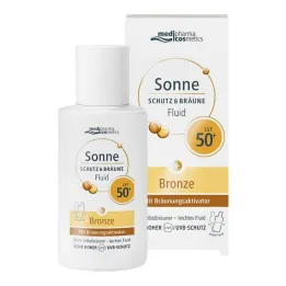 Solbeskyttelse & tan fluid bronze LSF 50 + , 50 ml