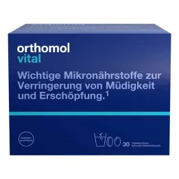 Orthomol Vital Granulat / Tabletter / Kapsler Orange, 30 stk
