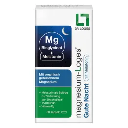 Magnesium Loges Godnat med Melatonin Kapsler, 60 stk