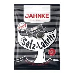 Jahnke Salmiak salt lakridsbolcher, 125 g