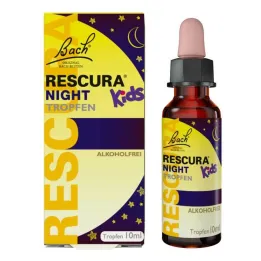 Bach blomster Rescura Night Kids dråber alkoholfri, 10 ml